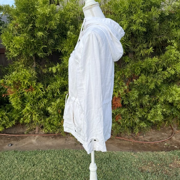 Tommy Bahama Relax Linen Blend Hooded Anorak Utility Jacket‎ Medium - Picture 2 of 16